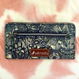 Sakroots blue bifold wallet